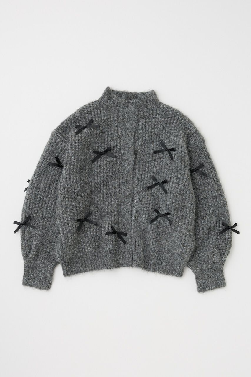 MOUSSY「RIBBON FANCY カーディガン」|カーディガン|