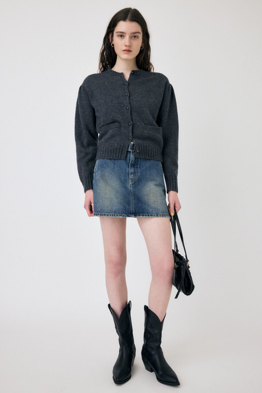 MOUSSY「BUTTON UP ニットカーディガン」|カーディガン|