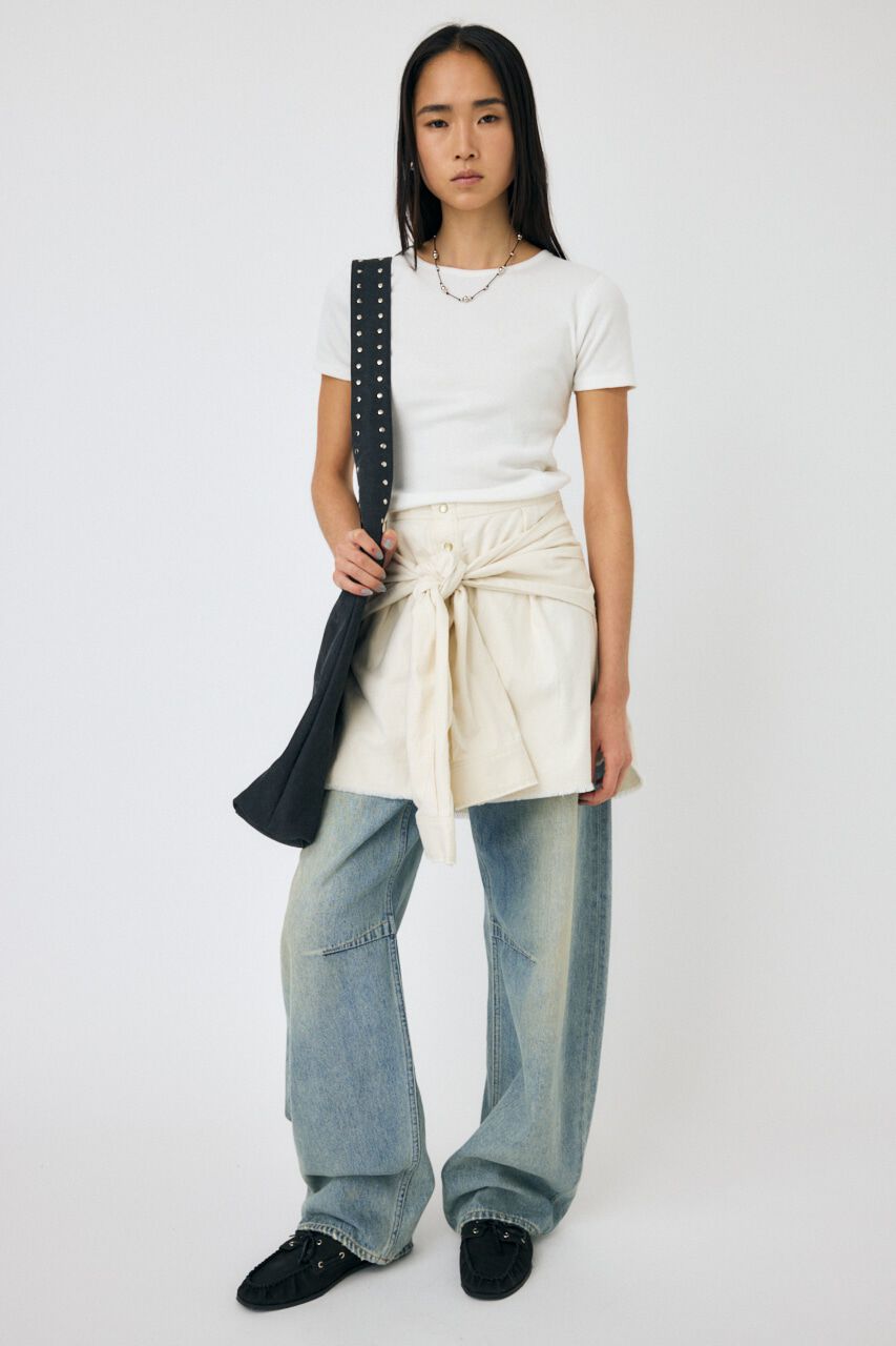 MOUSSY「BASIC RIB TEE」|Tシャツ・カットソー|