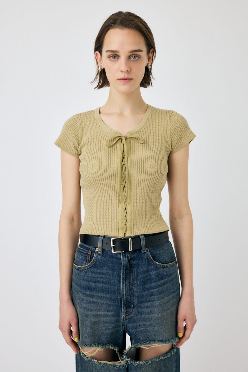 MOUSSY「RIBBON CABLE ニット」|ニット・セーター|