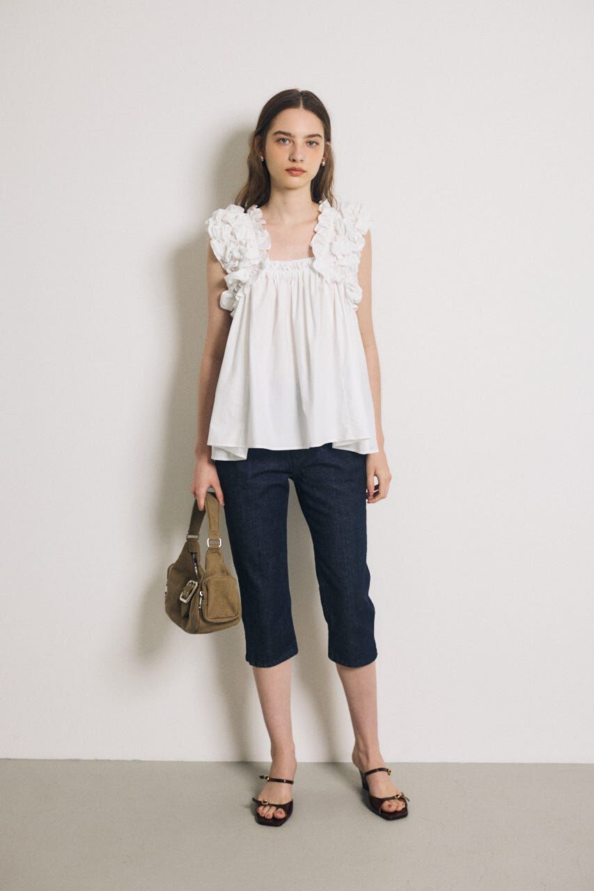 MOUSSY「SHOULDER FRILLS トップス」|その他|