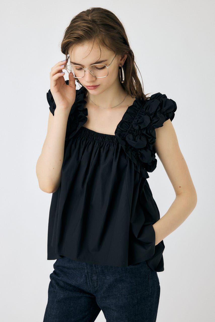 MOUSSY「SHOULDER FRILLS トップス」|その他|