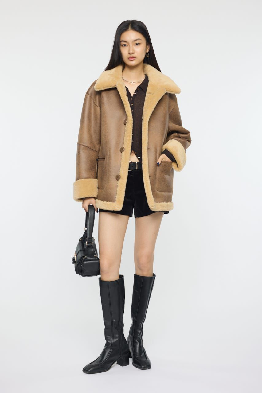 MOUSSY「SHEARLING OVER MIDDLE ジャケット」|その他|