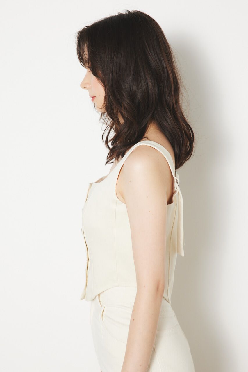 rienda「ラウンドヘムビスチェTOP」|その他|