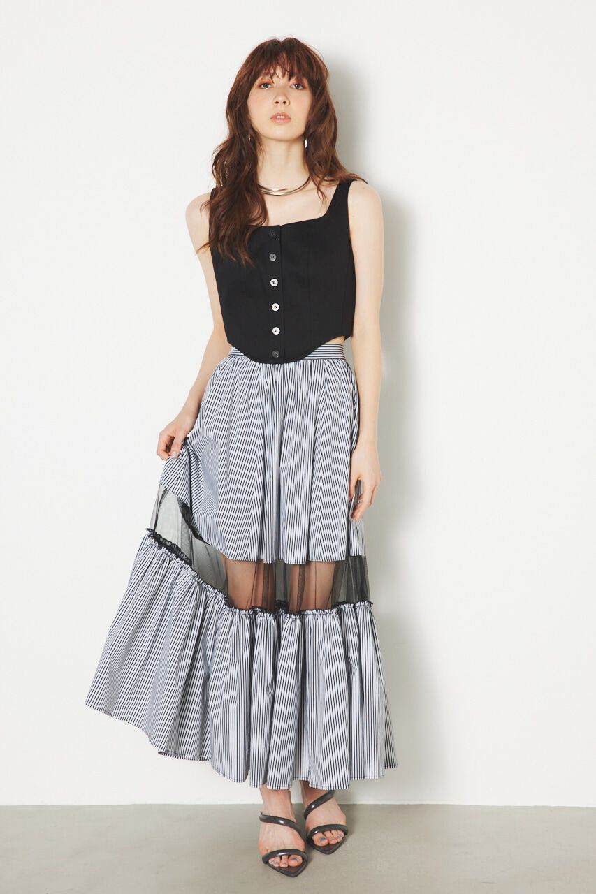 rienda「ラウンドヘムビスチェTOP」|その他|