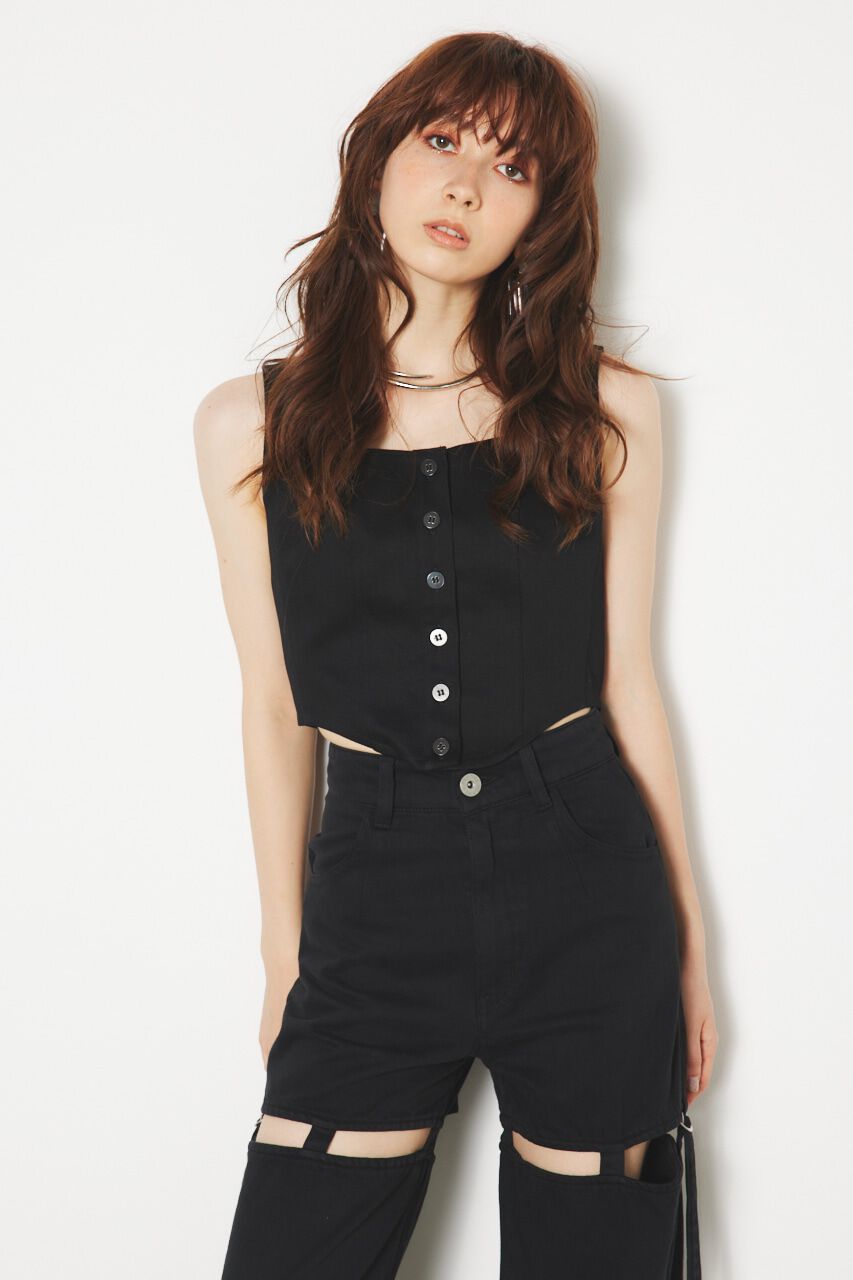 rienda「ラウンドヘムビスチェTOP」|その他|