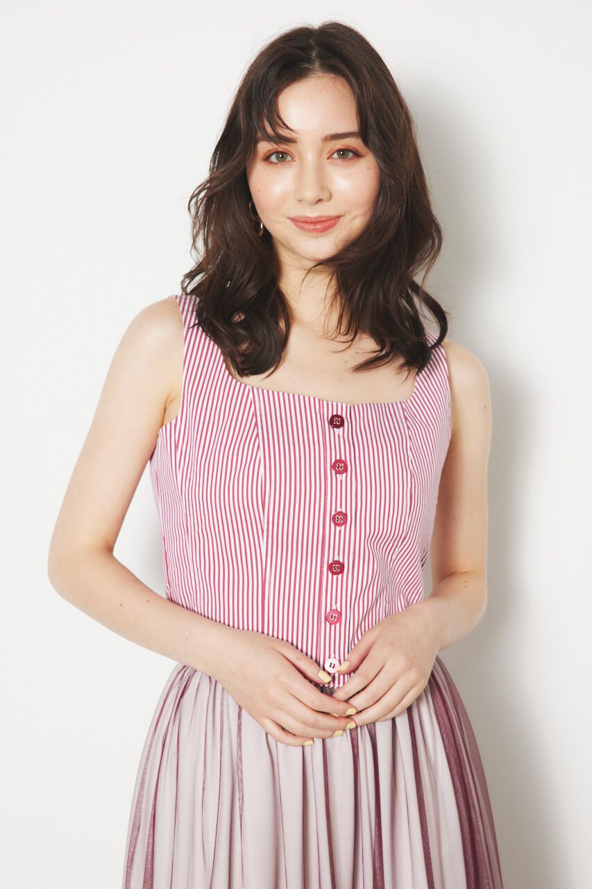 rienda「ラウンドヘムビスチェTOP」|その他|