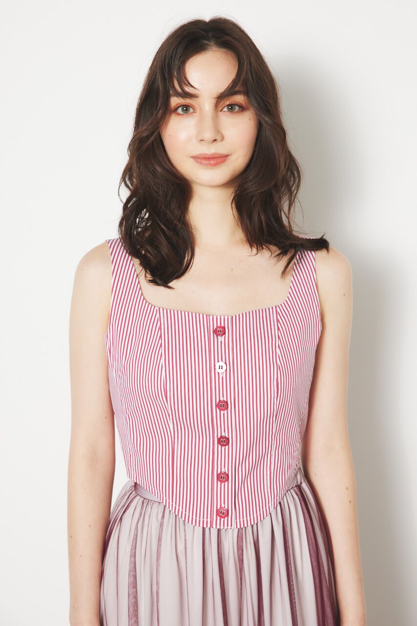 rienda「ラウンドヘムビスチェTOP」|その他|