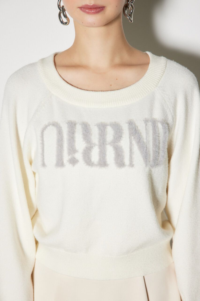 rienda「Riuコラボロゴニットトップス」|ニット・セーター|