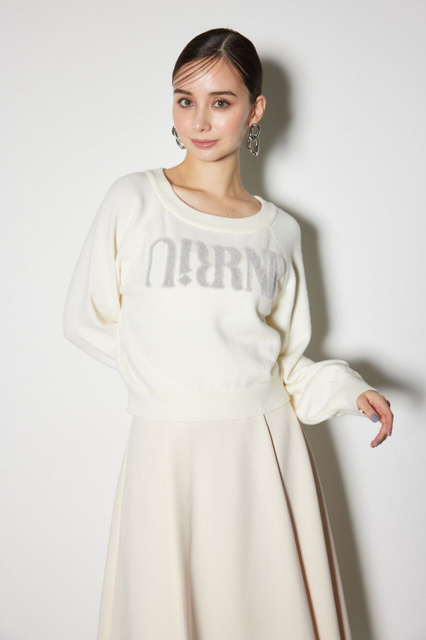 rienda「Riuコラボロゴニットトップス」|ニット・セーター|