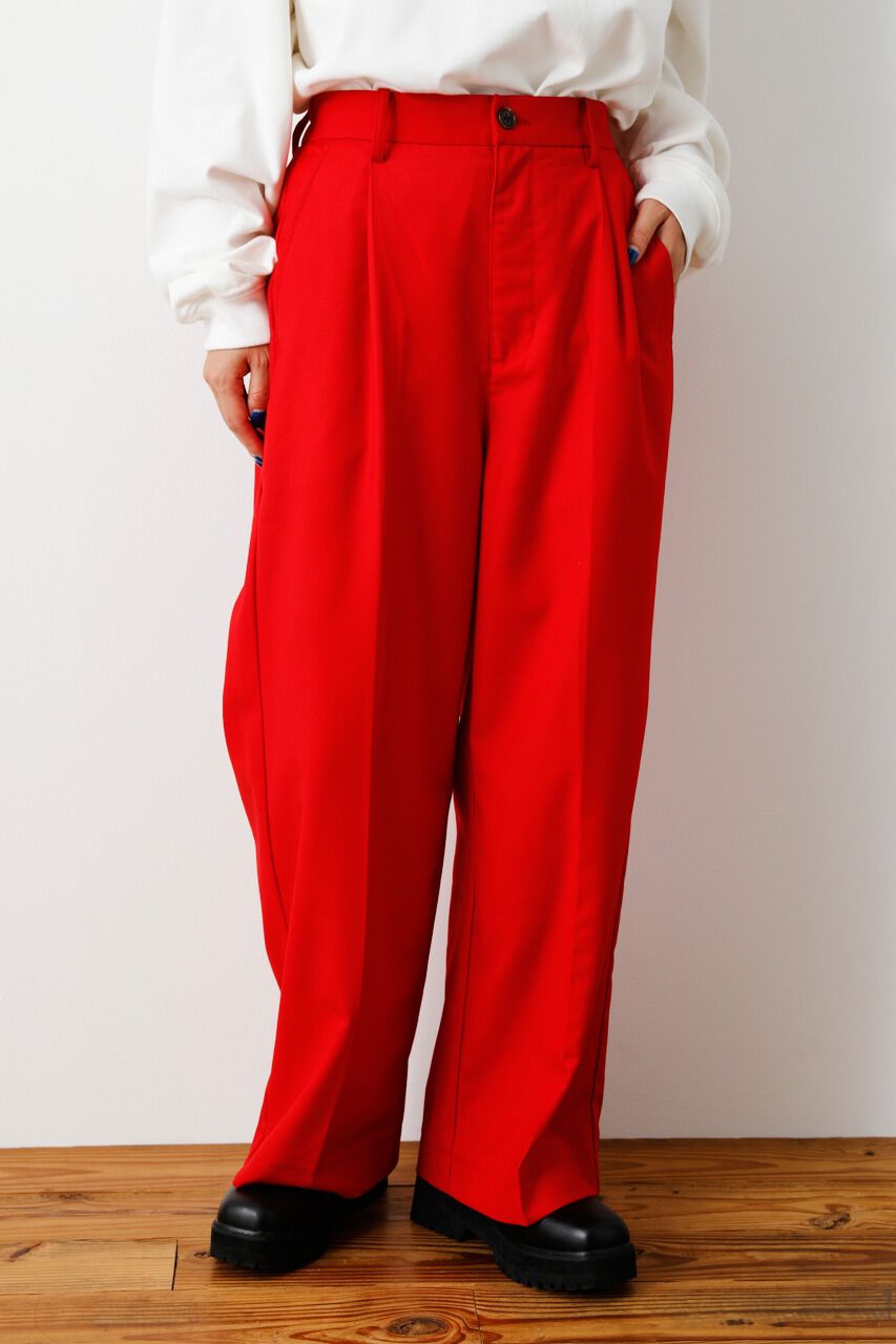 RODEO CROWNS「タックワイドスラックス」|その他|RED