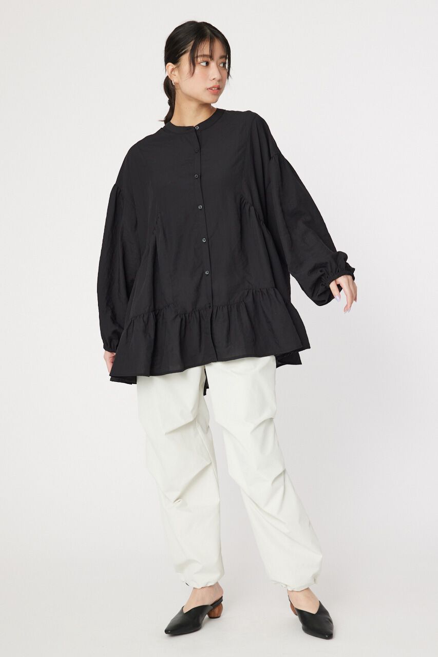 RODEO CROWNS「バンドカラーティアードチュニック」|シャツ・ブラウス|