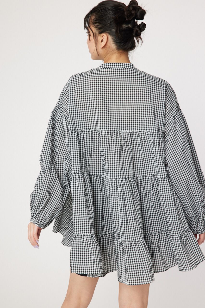 RODEO CROWNS「バンドカラーティアードチュニック」|シャツ・ブラウス|