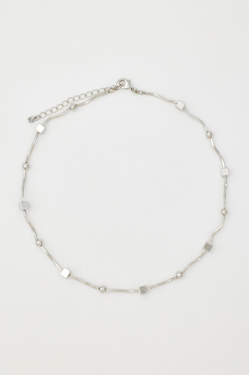 RODEO CROWNS「ボールスクエアMIXチョーカー」|ネックレス|SLV