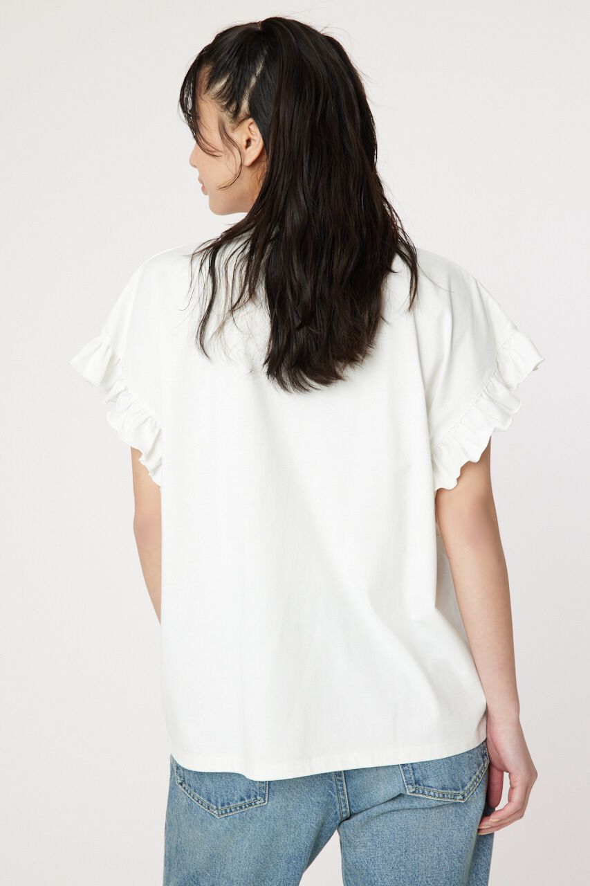 RODEO CROWNS「Vintage Flyerフリル Tシャツ」|Tシャツ・カットソー|