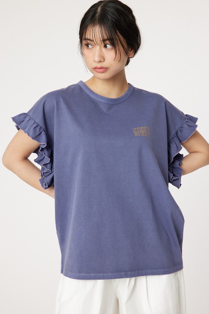 RODEO CROWNS「Vintage Flyerフリル Tシャツ」|Tシャツ・カットソー|NVY