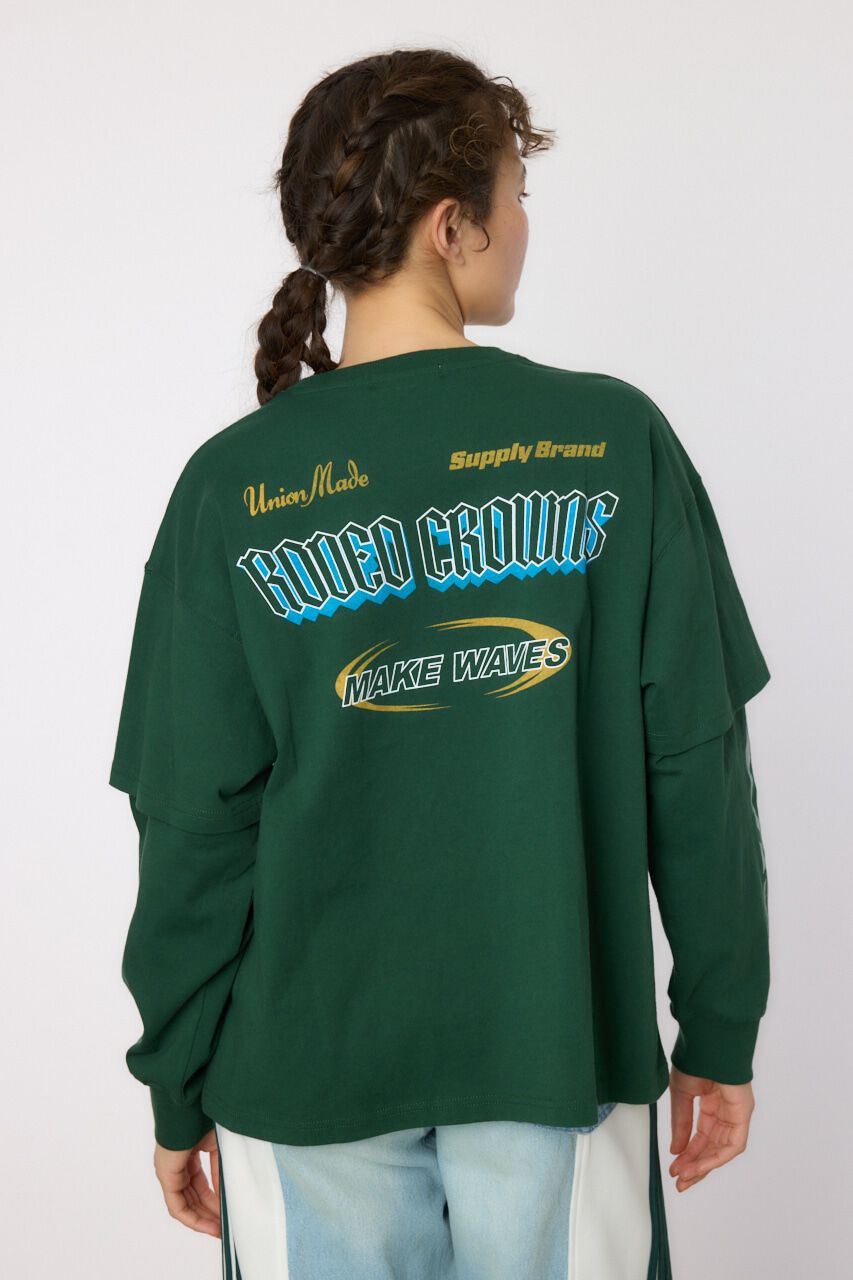 RODEO CROWNS「VintageフェイクレイヤードロングスリーブTシャツ」|Tシャツ・カットソー|D/GRN3