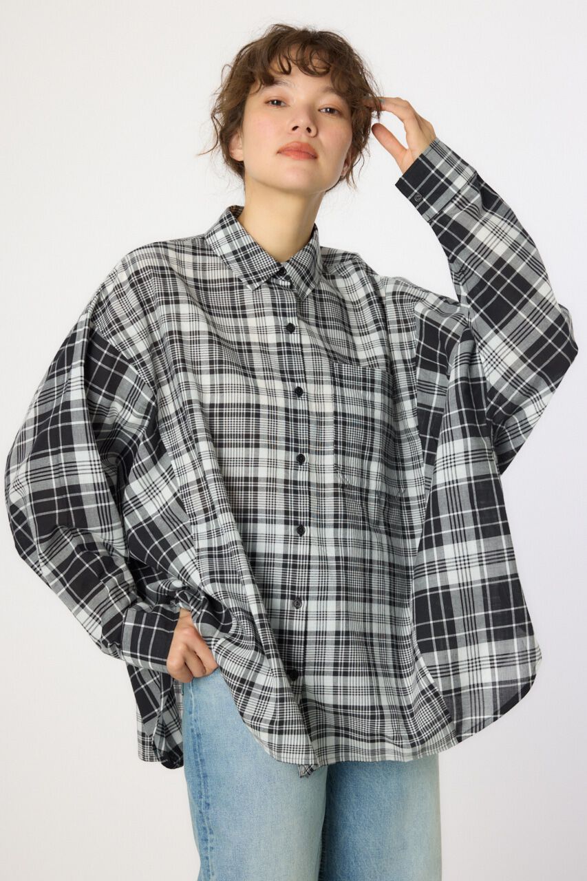 RODEO CROWNS「クレイジーチェックシャツ」|シャツ・ブラウス|柄BLK5