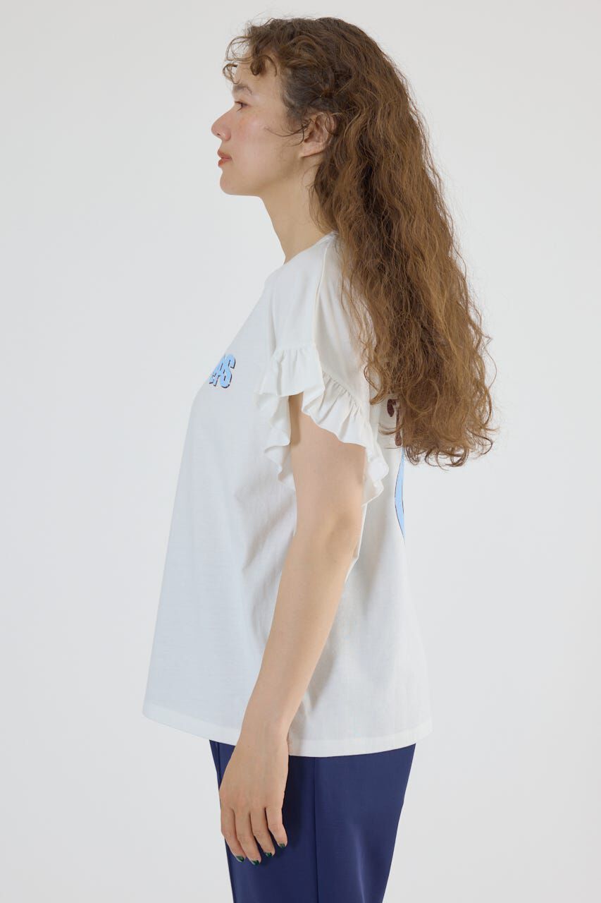 RODEO CROWNS「Vintage Graphicフリル Tシャツ」|Tシャツ・カットソー|