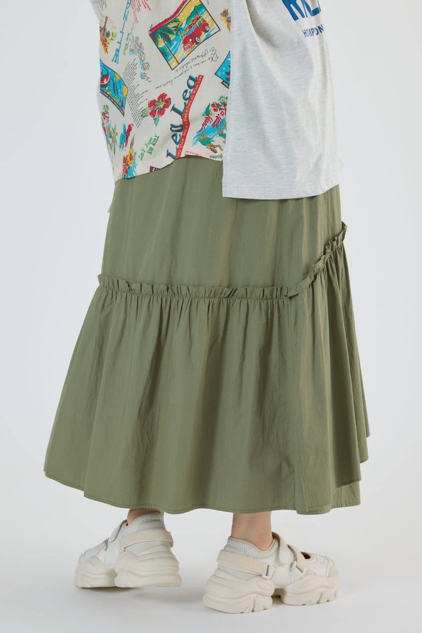 RODEO CROWNS「アシンメトリーギャザースカート」|スカート|