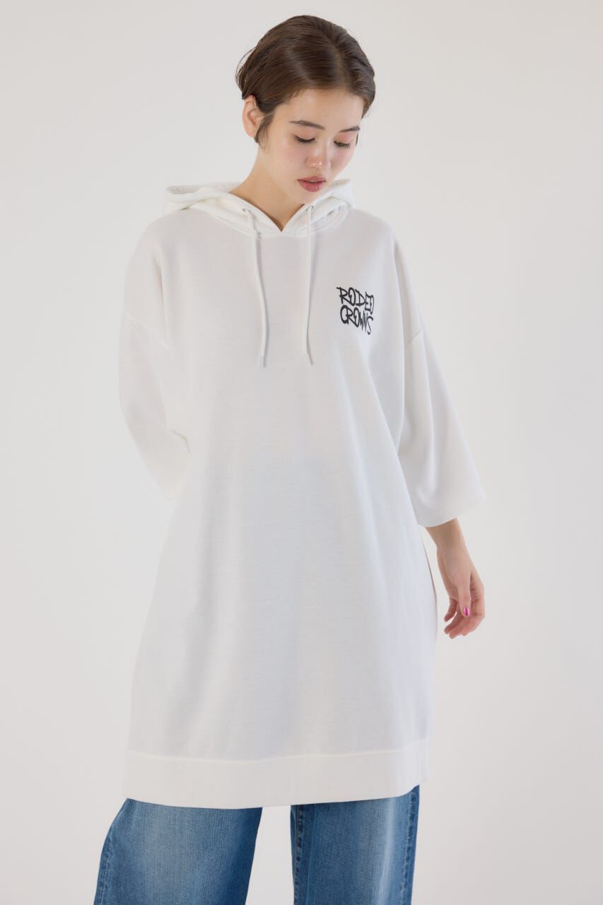 RODEO CROWNS「Right shoulder LOGOパーカーワンピース」|ワンピース|