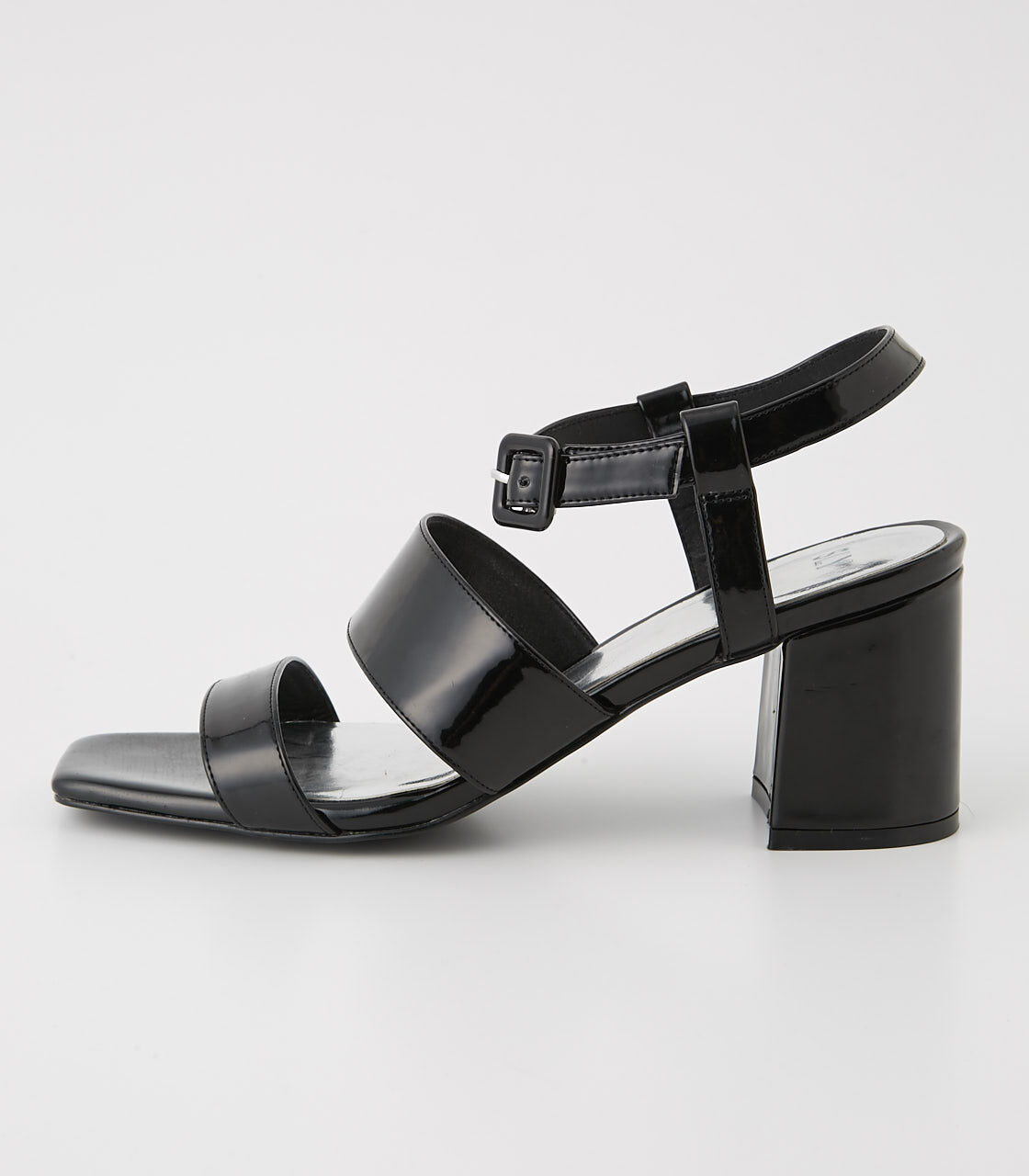 SLY「SQUARE TOE BASIC SANDAL」|サンダル|BLK