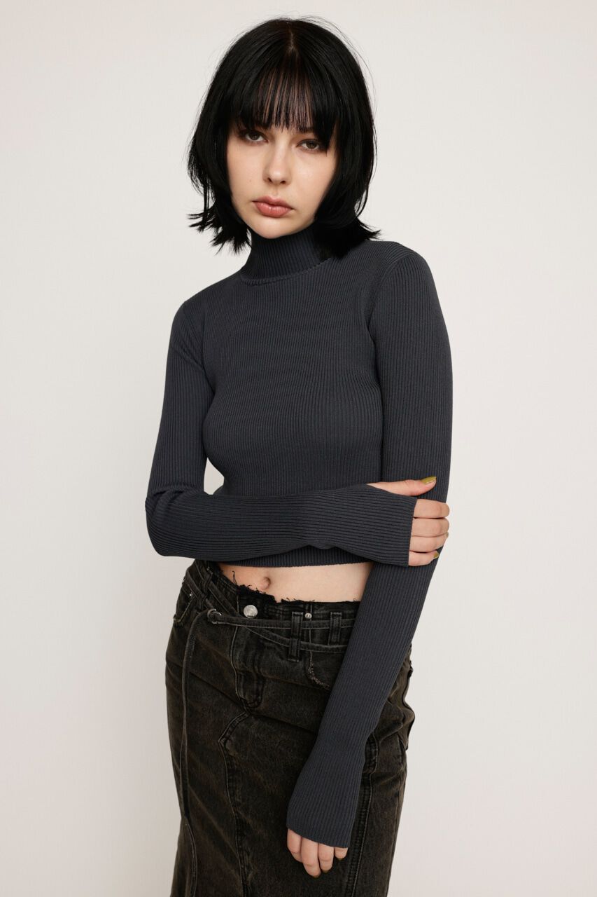 SLY「BASIC HG KNIT トップス」|ニット・セーター|D/GRY3
