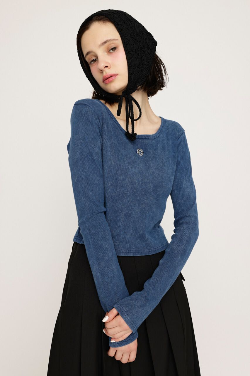 SLY「AGING COMPACT トップス」|Tシャツ・カットソー|NVY