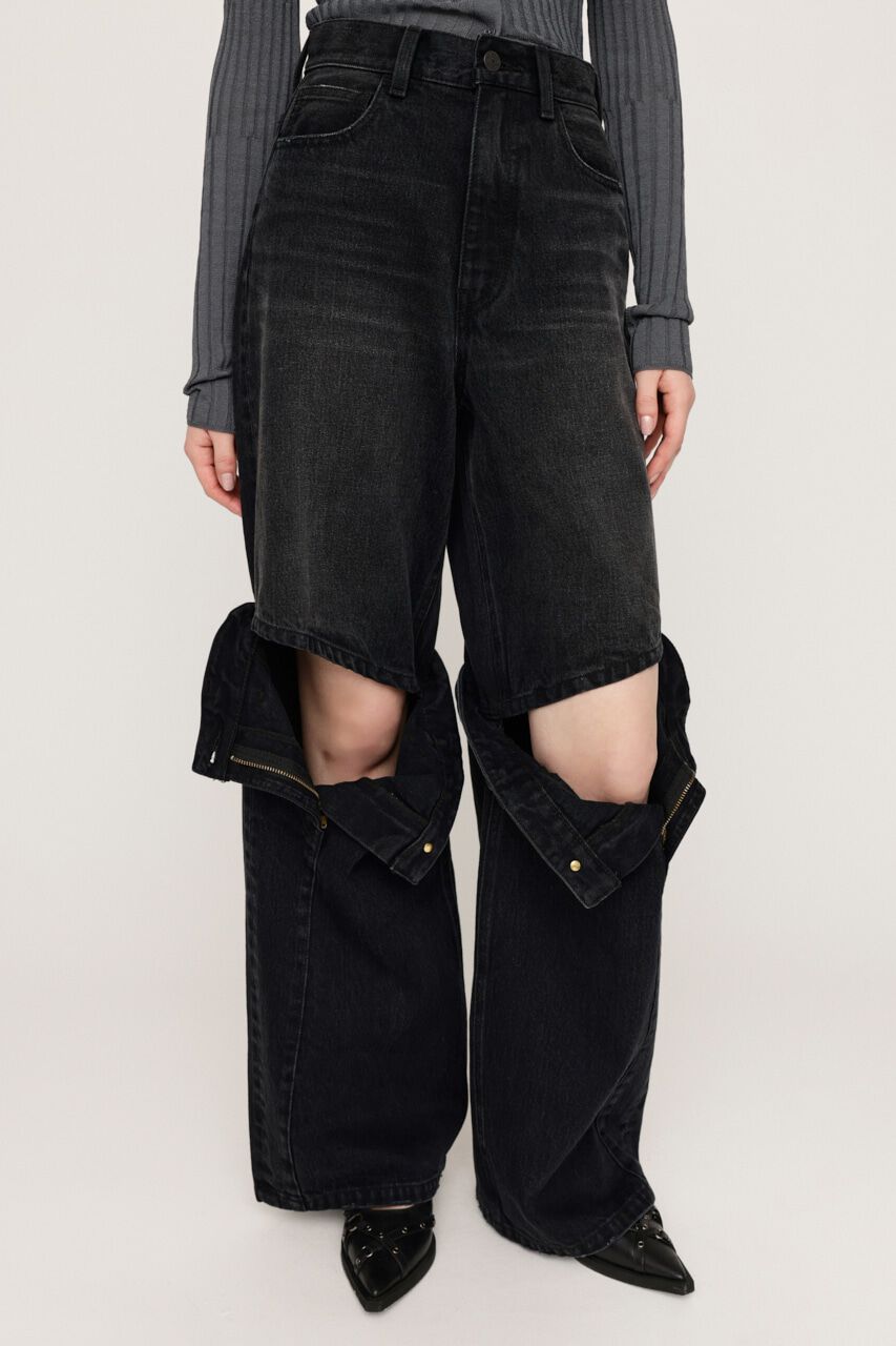 SLY「J／W KNEE DENIM PT-E」|デニム|
