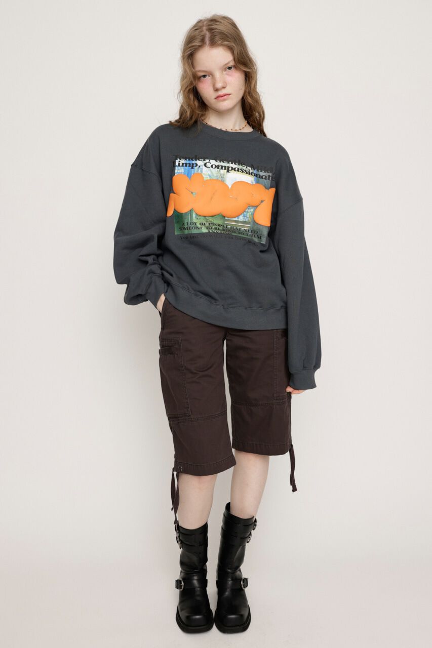 SLY「PUFFER LOGO PHOTO SW トップス」|Tシャツ・カットソー|