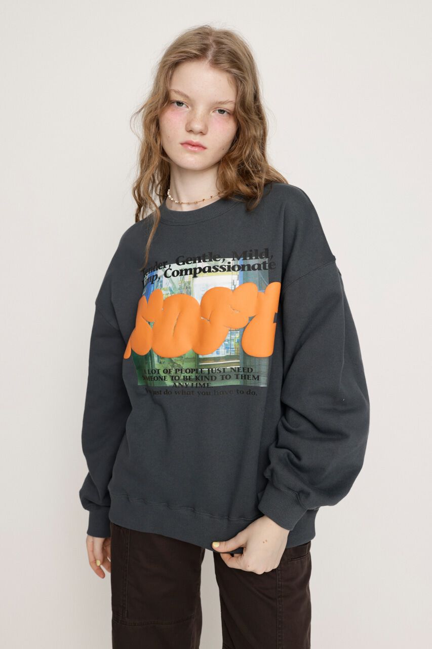 SLY「PUFFER LOGO PHOTO SW トップス」|Tシャツ・カットソー|