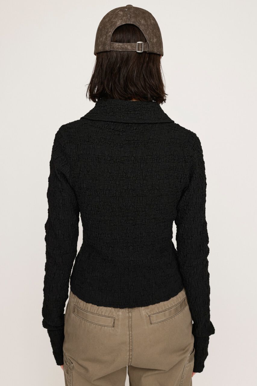 SLY「FRONT ZIP JQ トップス」|Tシャツ・カットソー|