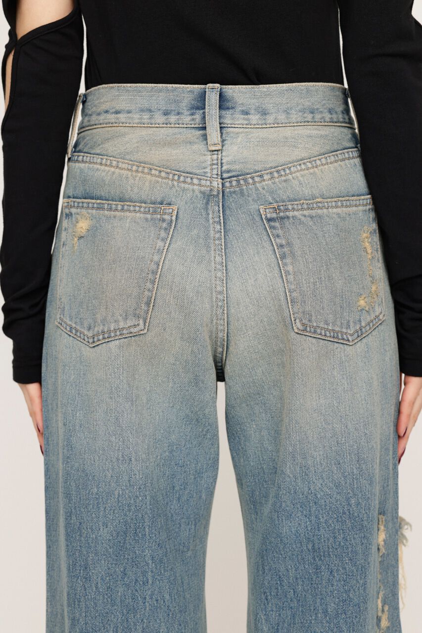 SLY「DAMAGE J／W FLARE PT-C」|デニム|