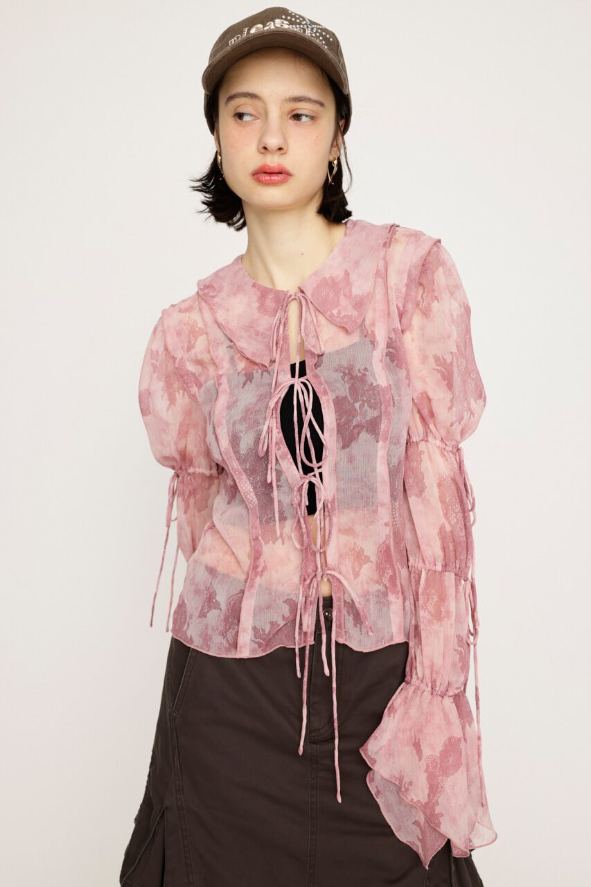 SLY「BLEEDING SHEER DUMPLING ブラウス」|シャツ・ブラウス|