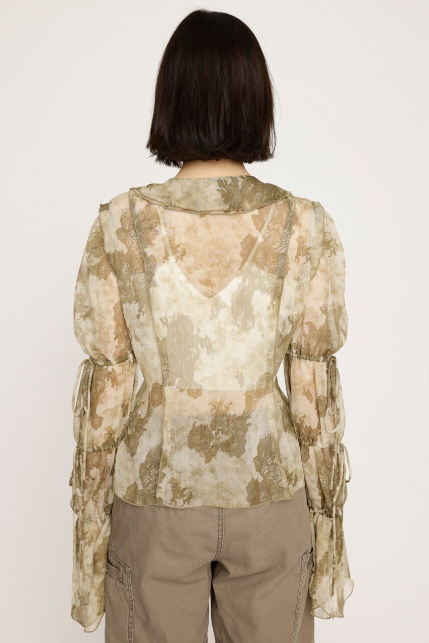 SLY「BLEEDING SHEER DUMPLING ブラウス」|シャツ・ブラウス|