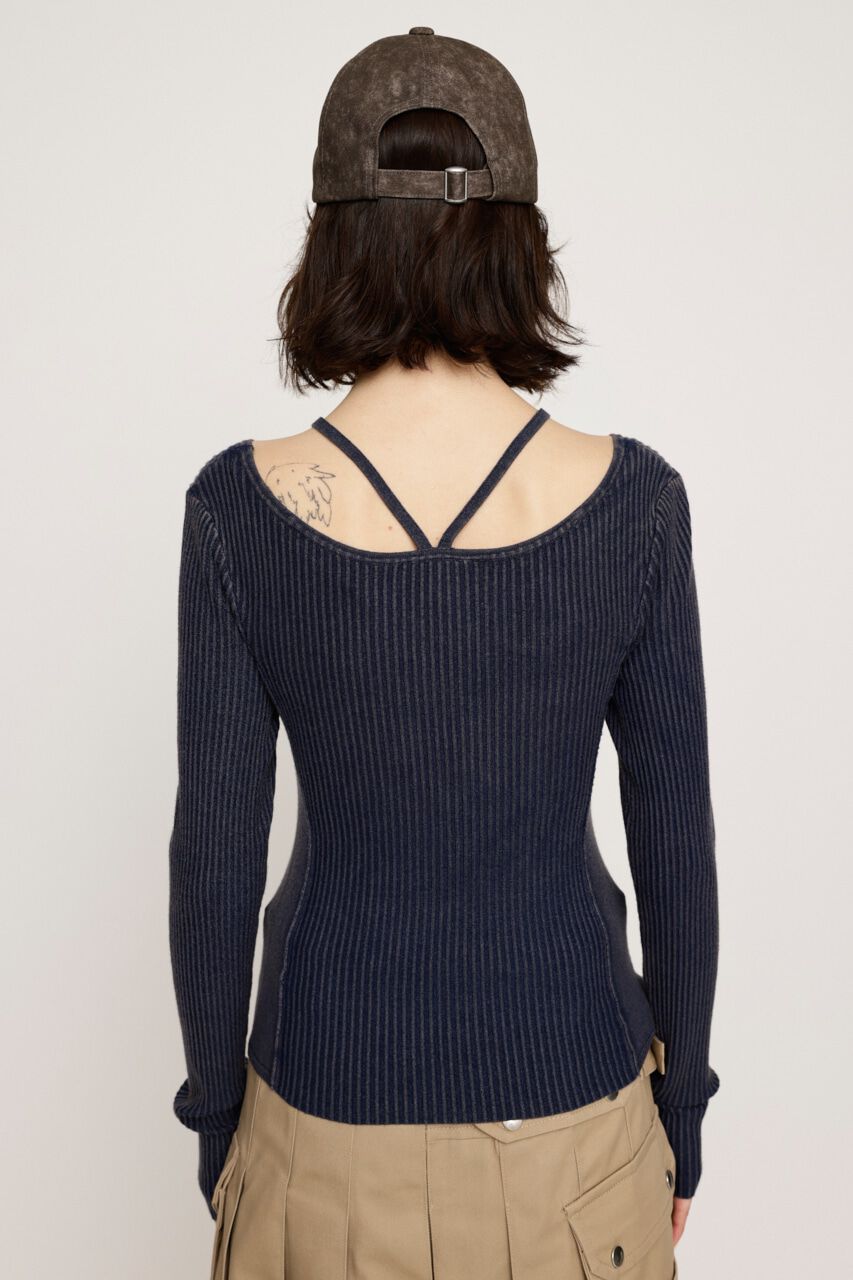 SLY「LAYER WASHED KNIT トップス」|ニット・セーター|