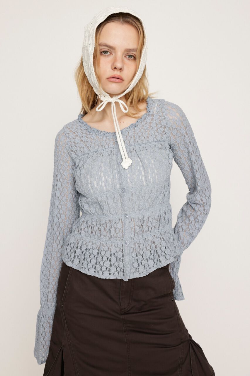 SLY「PUFFY SHIRRING CUT トップス」|Tシャツ・カットソー|