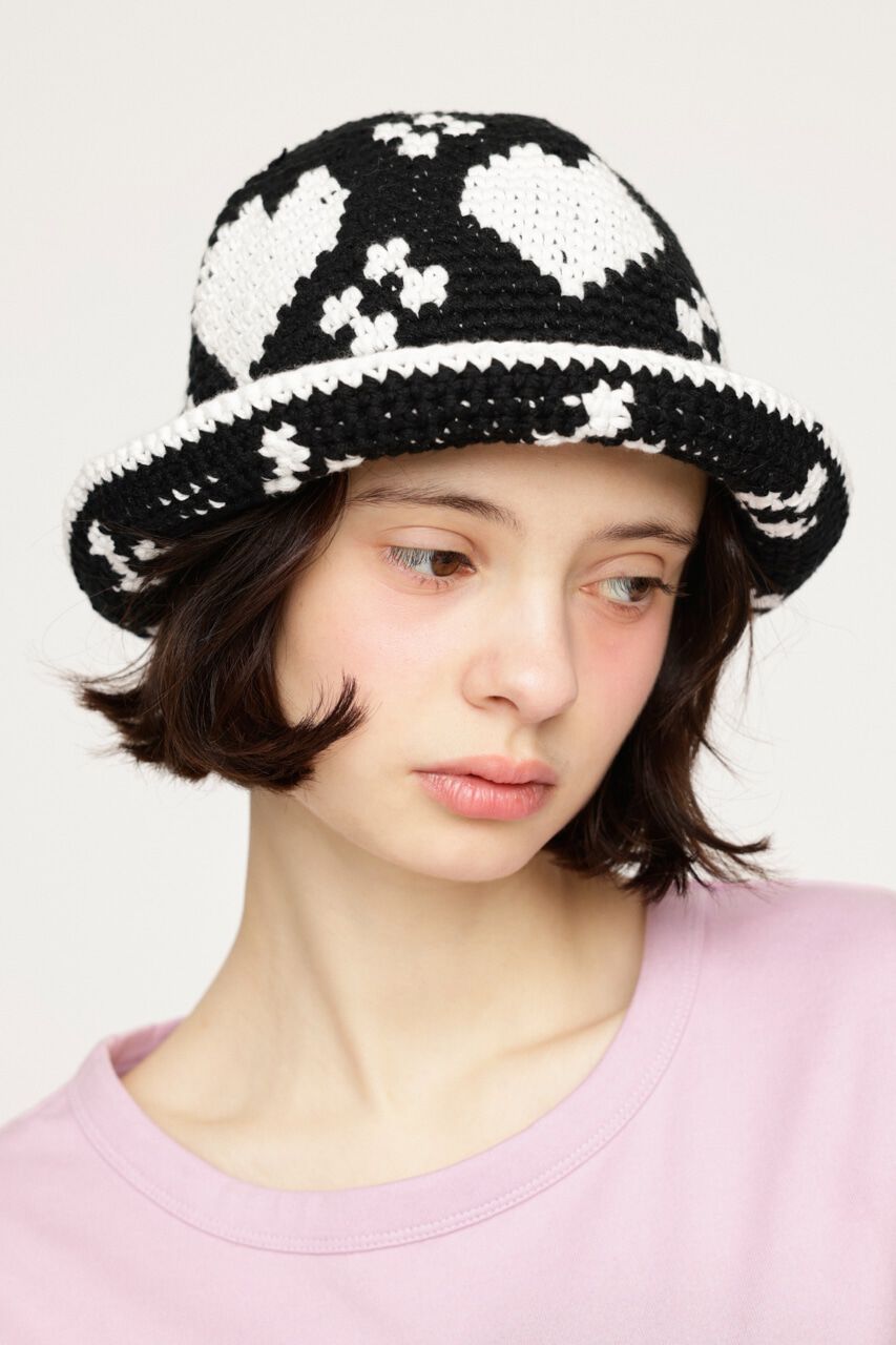 SLY「HEART KNIT BUCKET ハット」|その他|