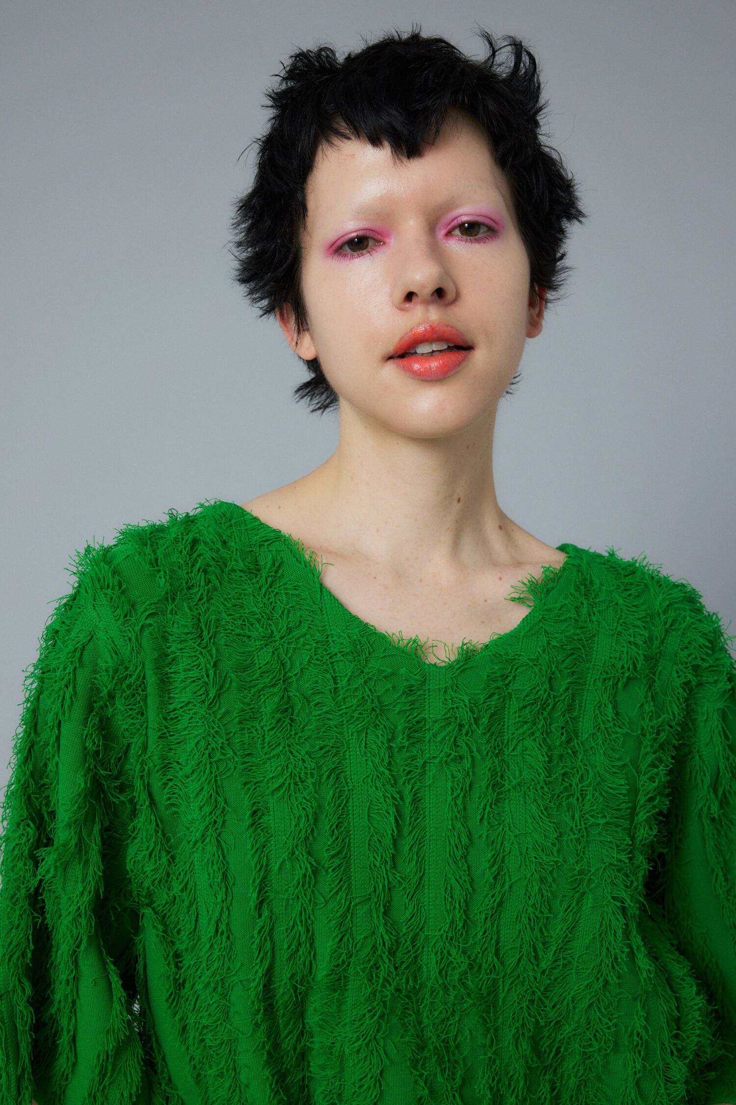 HeRIN.CYE「Fringe 2way knit tops」|ニット・セーター|