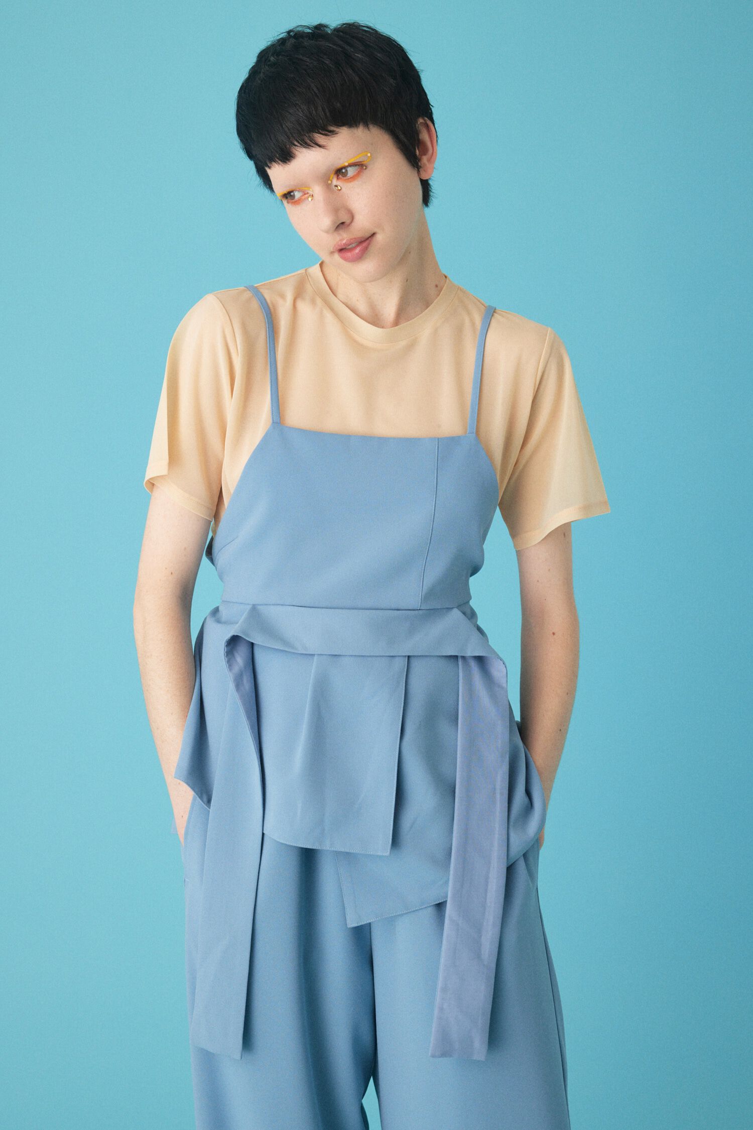 HeRIN.CYE「Back open camisole」|キャミソール|