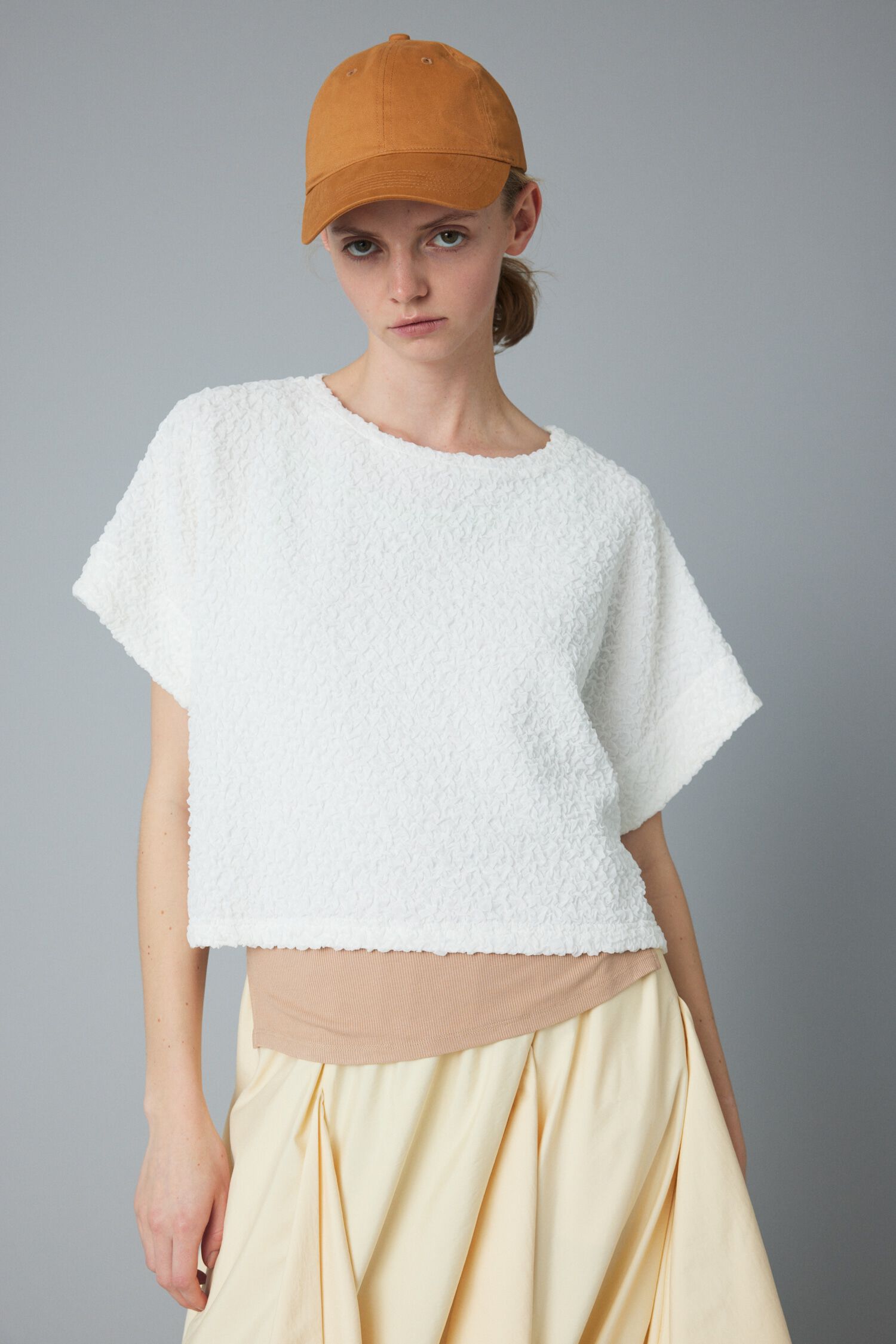 HeRIN.CYE「Short box tops」|Tシャツ・カットソー|WHT