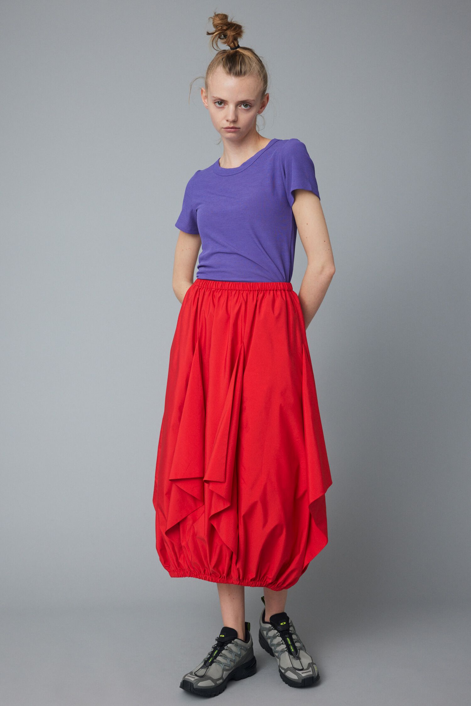 HeRIN.CYE「Triangle skirt」|スカート|RED