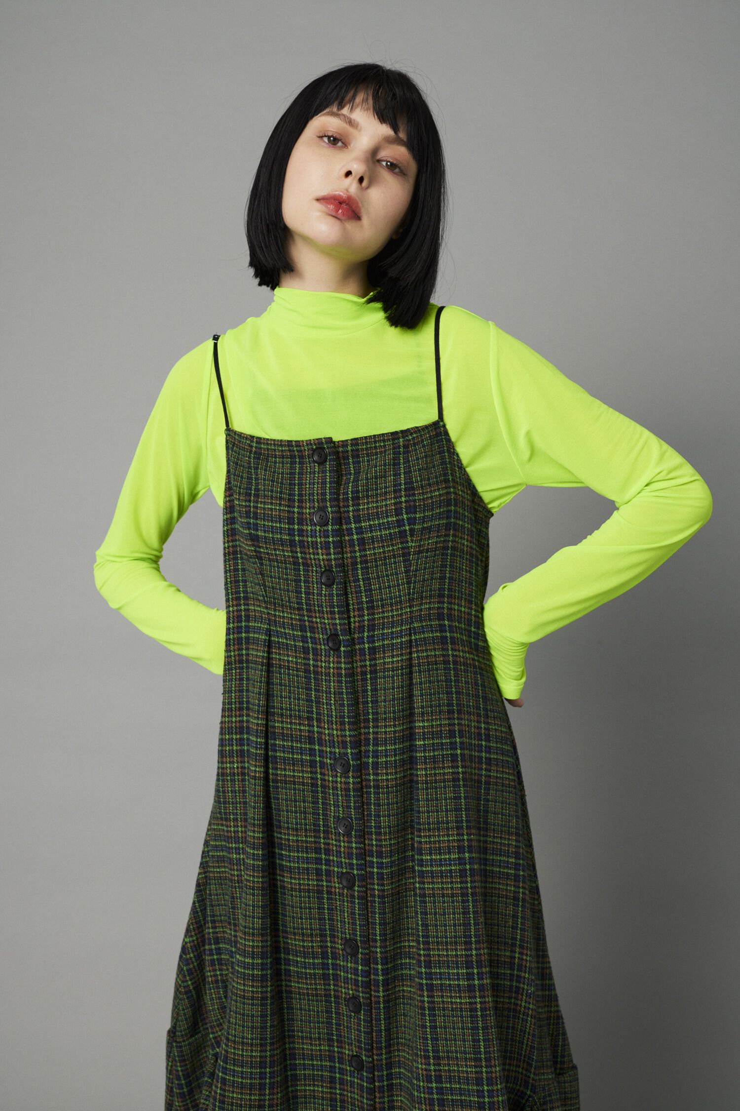 HeRIN.CYE「Check long dress」|ワンピース|