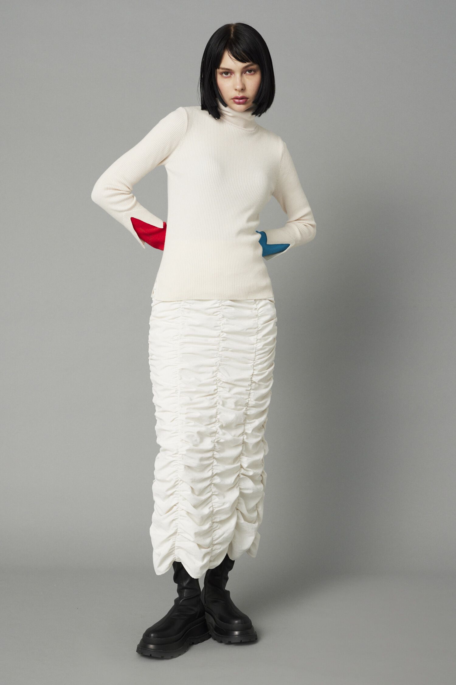 HeRIN.CYE「Many gather skirt」|スカート|WHT