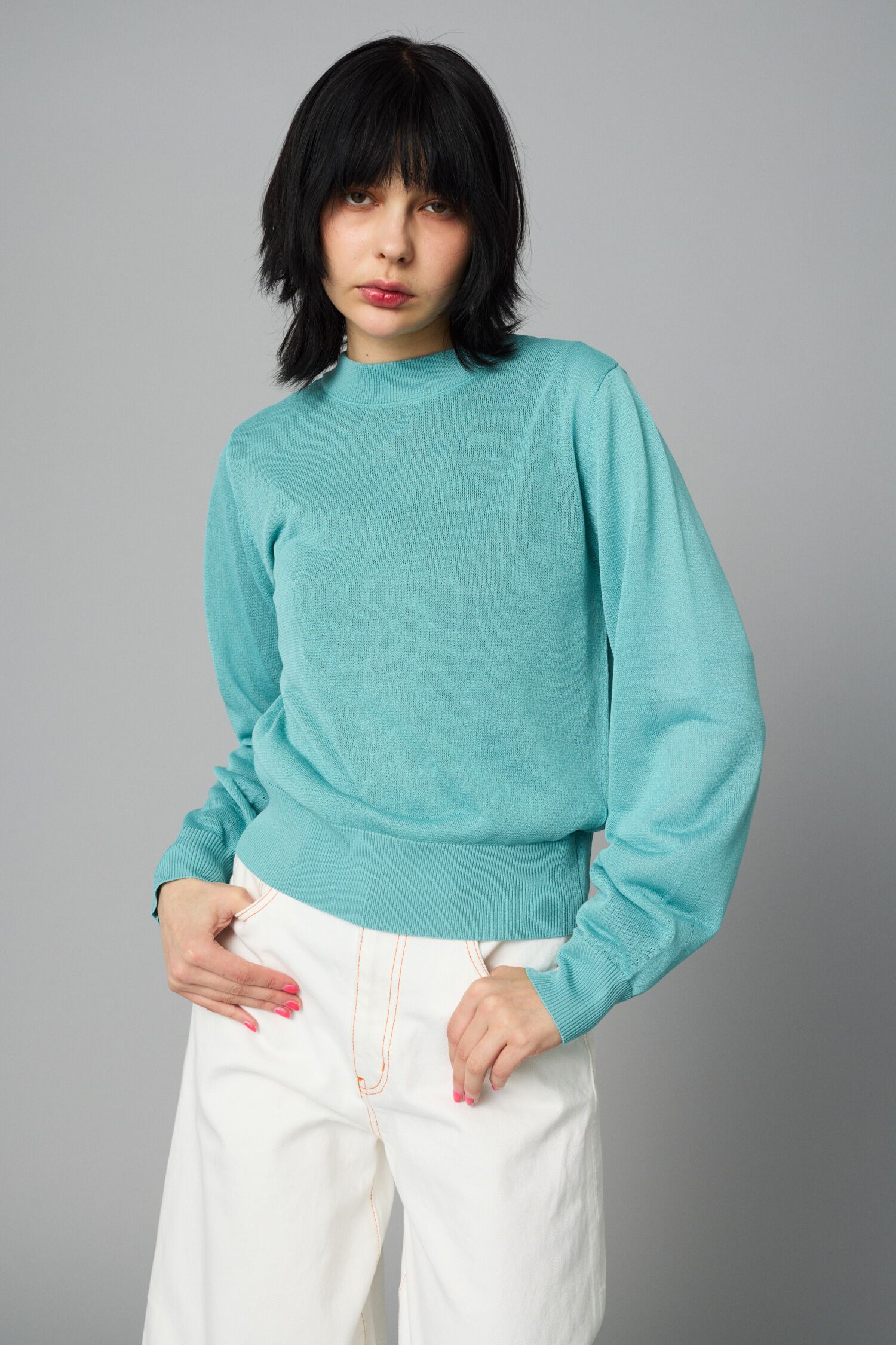 HeRIN.CYE「2way cardigan」|ニット・セーター|BLU