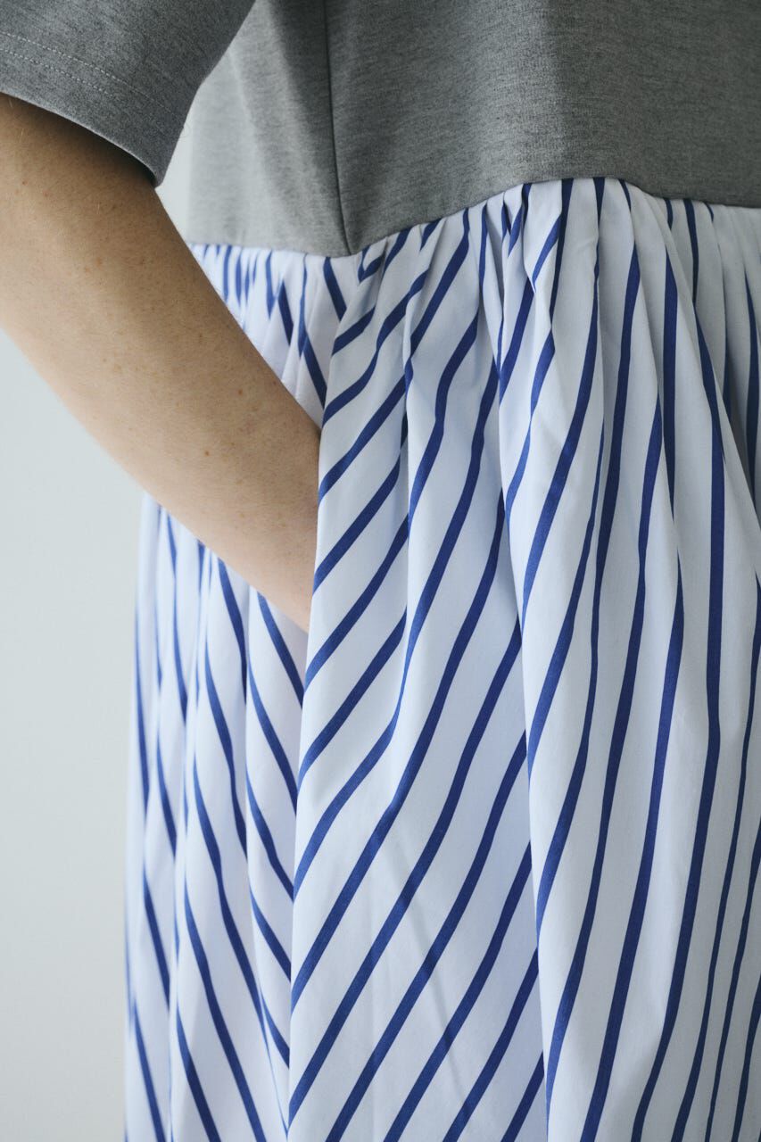 HeRIN.CYE「Cut docking shirt dress」|ワンピース|