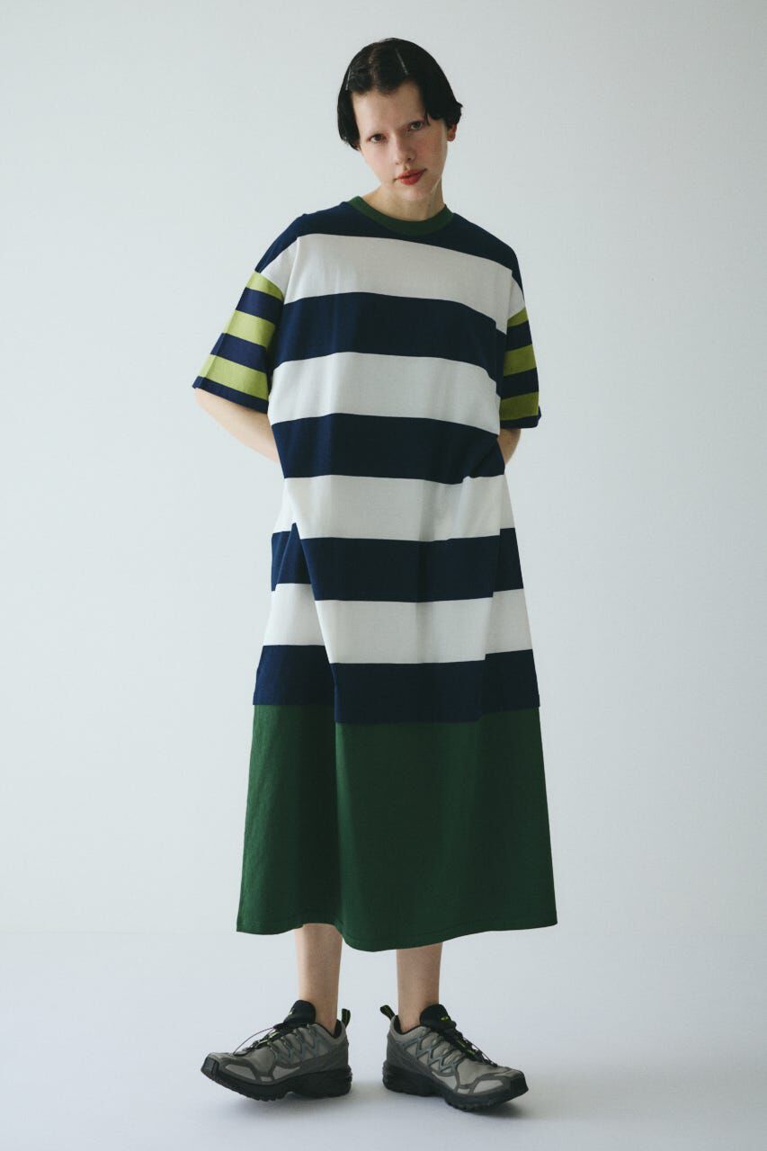 HeRIN.CYE「Cut relax dress」|ワンピース|柄NVY5