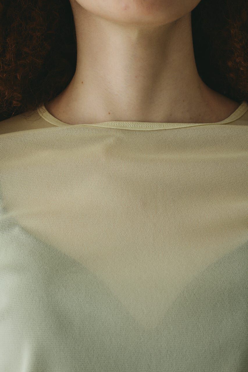 HeRIN.CYE「Crew neck mesh inner tops」|Tシャツ・カットソー|