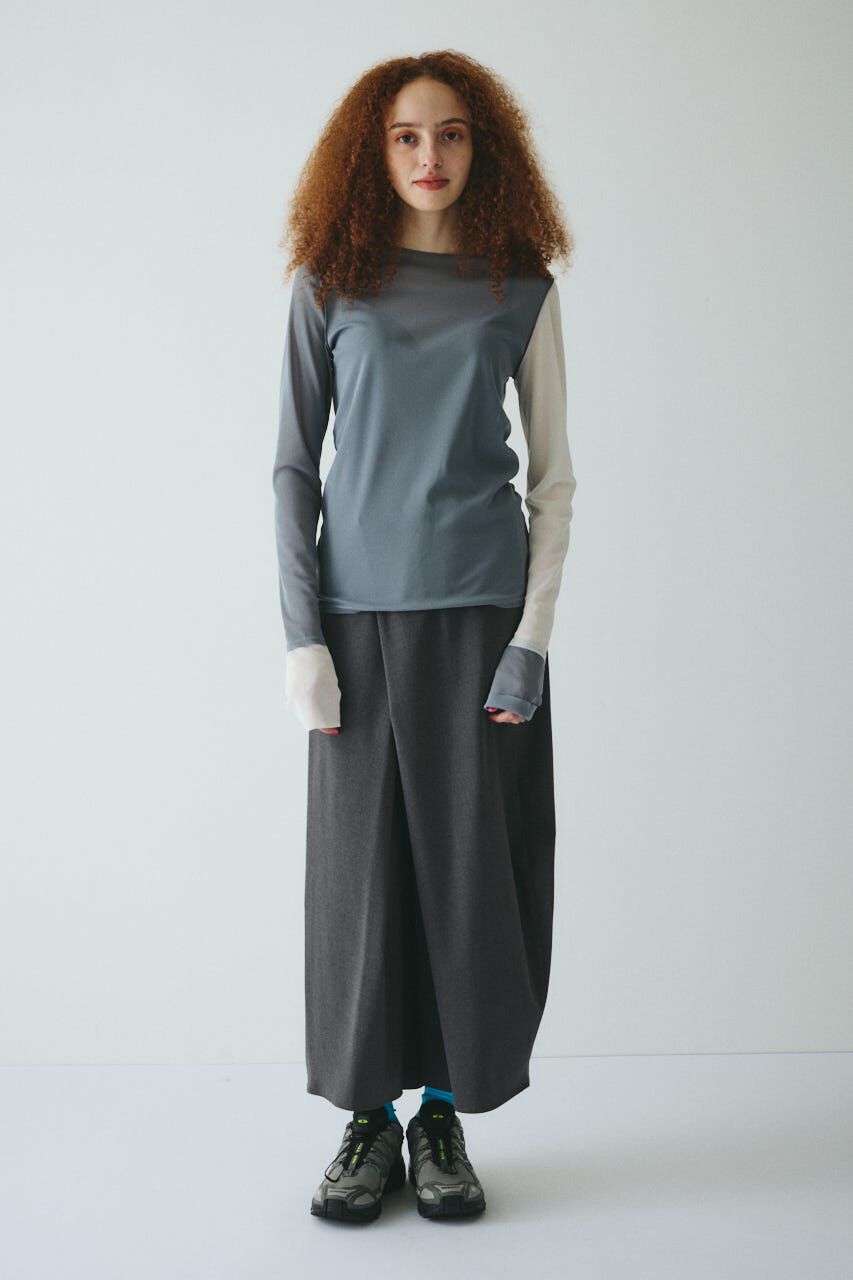 HeRIN.CYE「Crew neck mesh inner tops」|Tシャツ・カットソー|