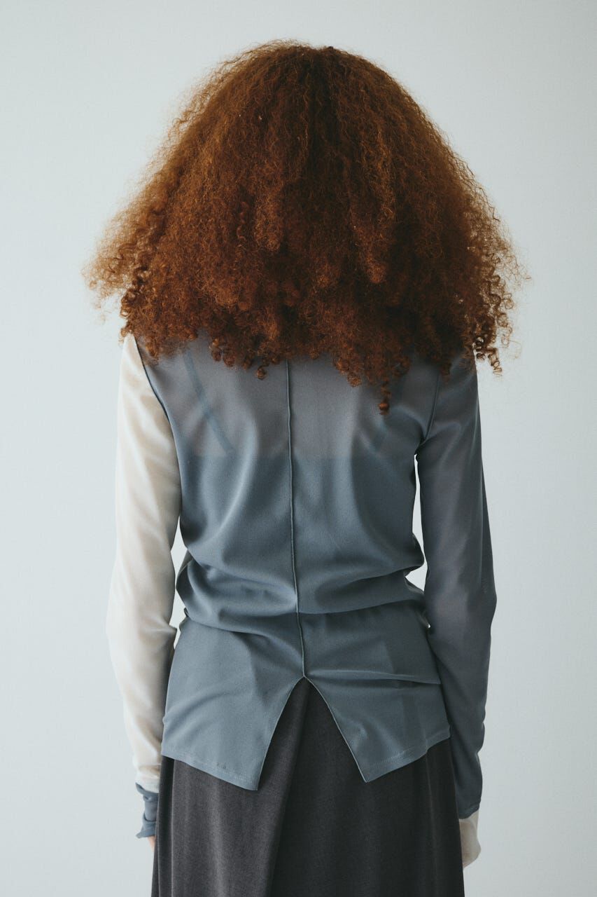 HeRIN.CYE「Crew neck mesh inner tops」|Tシャツ・カットソー|